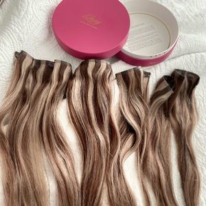Luxy Hair Extensions-Ash Brown Highlights 20” 180g